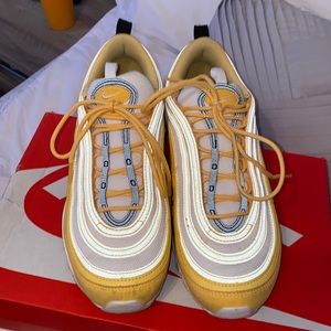 Nike Air Max 97’s. Size 10.5 in Woman’s. Slightly worn